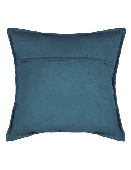COJÍN LILOU 45X45CM.POLIESTER AZUL
