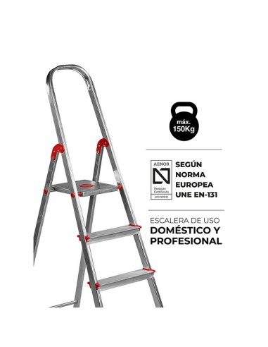 ESCALERA NORMA 220. 4 PELDAÑOS ROLSER