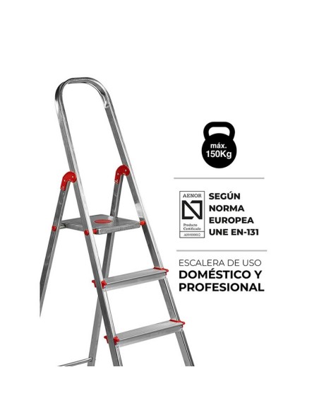 ESCALERA NORMA 220. 5 PELDAÑOS ROLSER