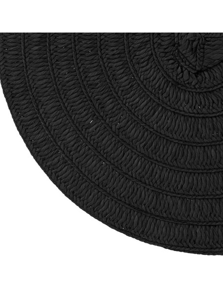 MANTEL INDIVIDUAL OLIVIA NEGRO Ø 38 CM.