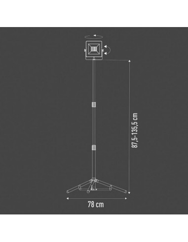 FOCO LED CON TRIPODE 20W WORKLINE 5000K