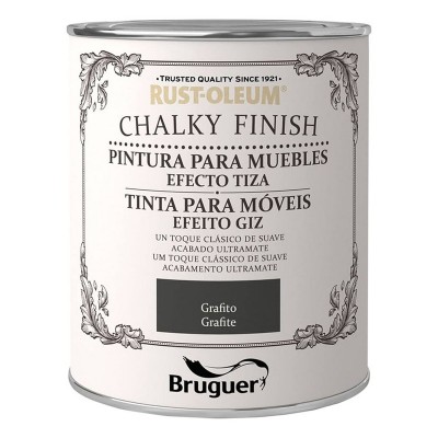 RUSTOL. CHALKY FINISH M. GRAFITO 750ML