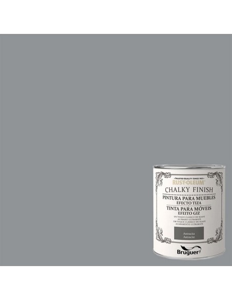 RUSTOL. CHALKY FINISH M. ANTRACITA 750ML