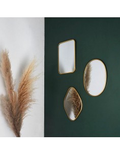 ESPEJO DECO CONTORNO DORE ROMBO