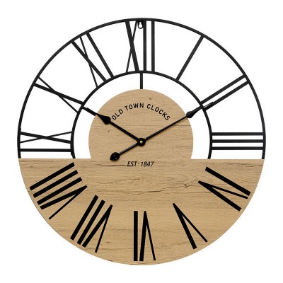 RELOJ PARED CLOVIS MDF/METAL 70 CM.