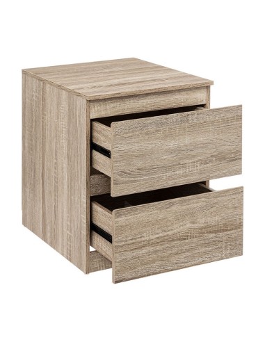 MESITA DE NOCHE 2 CAJONES DOLO