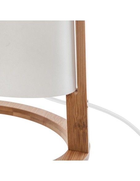 LAMPARA SOBREMESA PITA BAMBU BLANCO