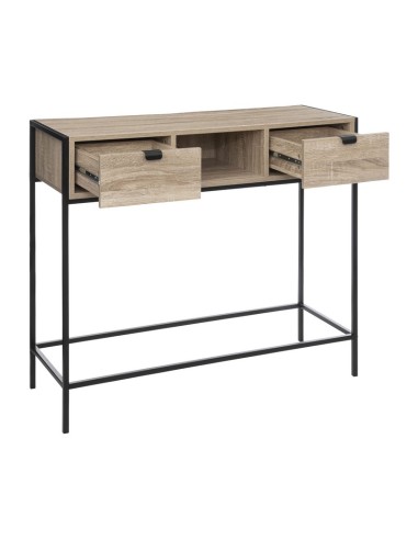 CONSOLA ALIAJ ROBLE NAT. 100X35XH.80 CM.