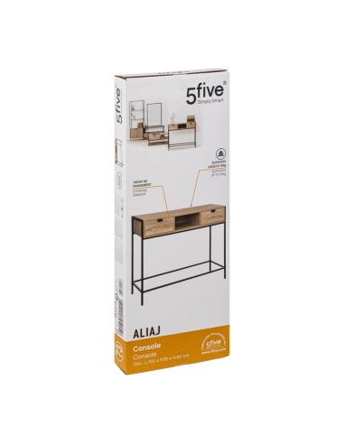 CONSOLA ALIAJ ROBLE NAT. 100X35XH.80 CM.