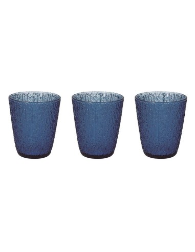 JUEGO 3 VASOS DAVOR AZUL