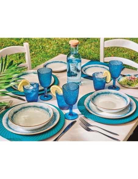 JUEGO 3 VASOS DAVOR AZUL