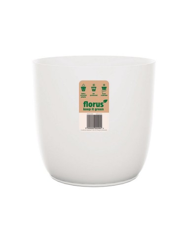 CUBRE MACETAS FLOWERPOT Ø 14 CM. BLANCA