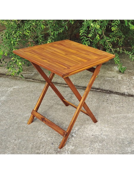 MESA MADERA ACACIA 60X60 CM