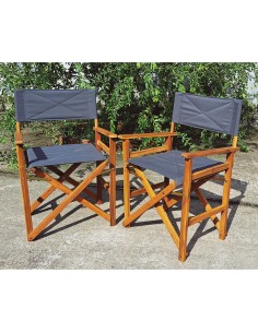SILLÓN DIRECTOR MADERA ACACIA. 2 UDS 2