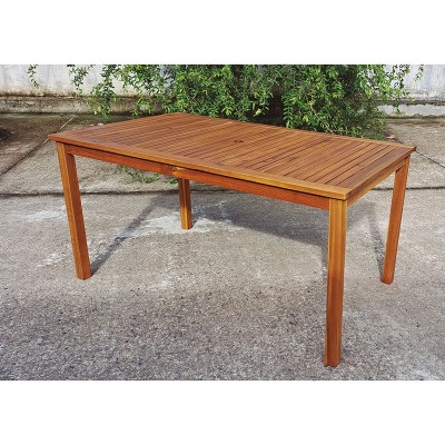 MESA MADERA ACACIA 150X90XH74 CM