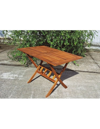 MESA MADERA ACACIA 120X70 cm