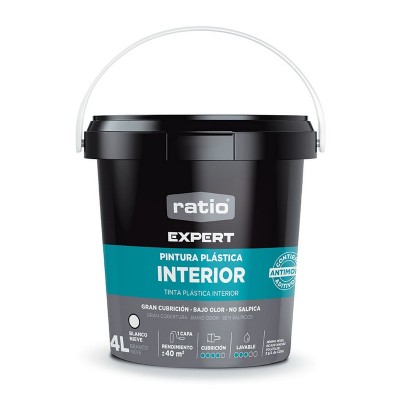 PINTURA PLÁSTICA INT. RATIO EXPERT 4L