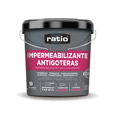 IMPERMEABILIZANTE BLANCO RATIO 15L