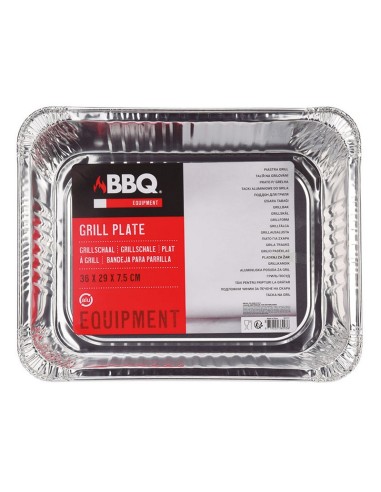 ACC. BARBACOA.BANDEJA ALUM.36X29X7,5 CM.