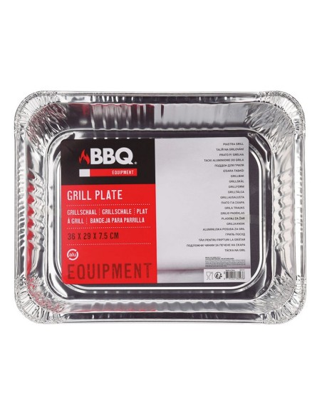 ACC. BARBACOA.BANDEJA ALUM.36X29X7,5 CM.
