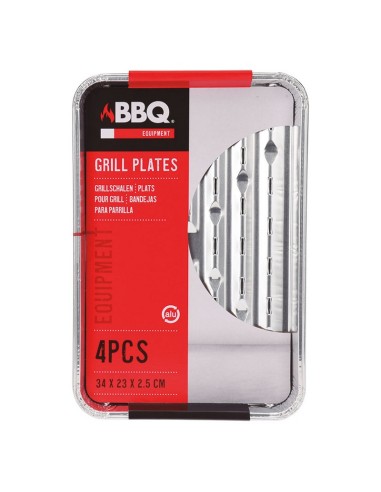 ACC.BBQ .BANDEJA ALUM.22X15,5X4,5CM.5UDS