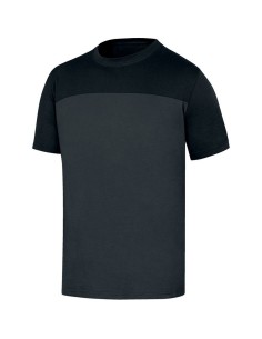 Camiseta DELTAPLUS GENO GRIS-NEGRO. T/ M a XL