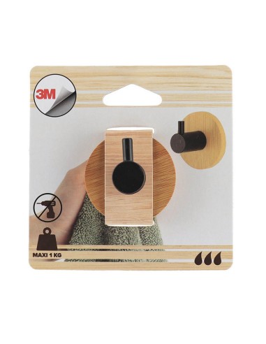 SERIE BAMBU/NEGRO. PERCHA SENCILLA