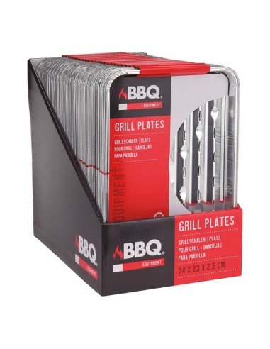 ACC.BARBACOA.BANDEJA ALUM.34X23X2,5CM.4U