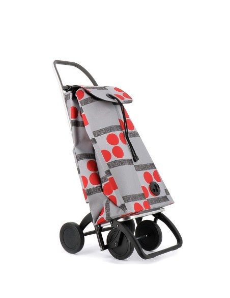 CARRO COMPRA I-MAX LOGOS 4 ROJO ROLSER