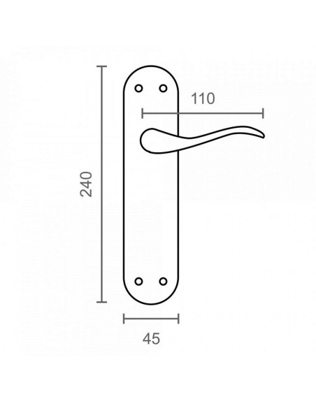 MANILLA PLACA 797  45X240X50MM LTD JGO2