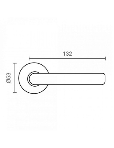 MANILLA ROSETA 565 Ø53MM NS INOX JGO2