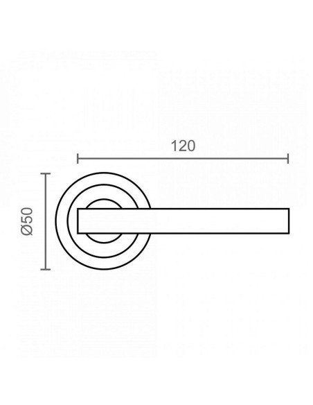 MANILLA ROSETA 606 Ø50MM NS NS JGO2