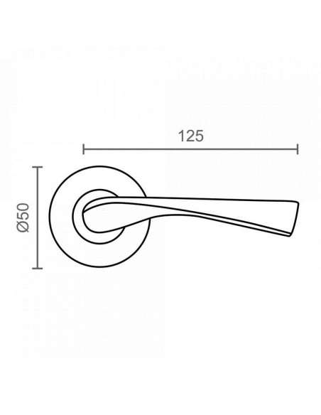 MANILLAS  ROSETA 707  Ø50MM NS JGO2