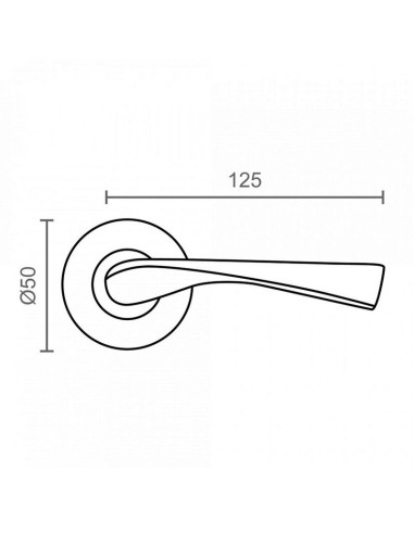 MANILLAS  ROSETA 707  Ø65MM LS JGO2