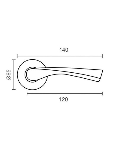 MANILLAS  ROSETA 707  Ø65MM LS JGO2