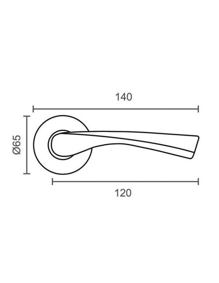 MANILLAS  ROSETA 707  Ø65MM LS JGO2
