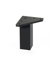 PATA CUADRADA ABS 40xh100 MM.NEGRO