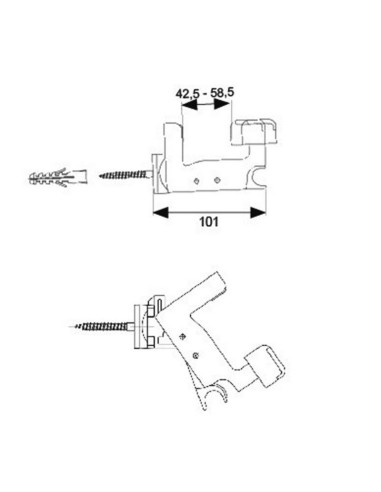 RETENEDOR VENTADA CLIP01 NEGRO