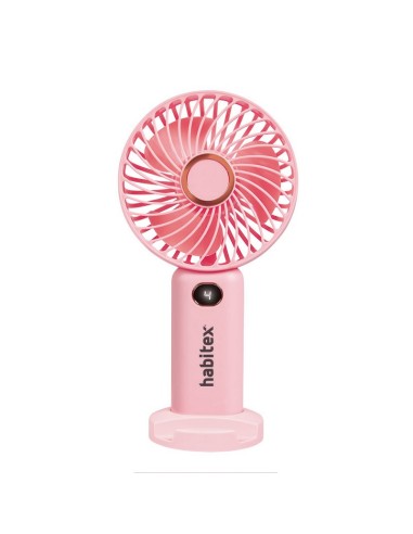 VENTILADOR DE MANO USB HABITEX ROSA