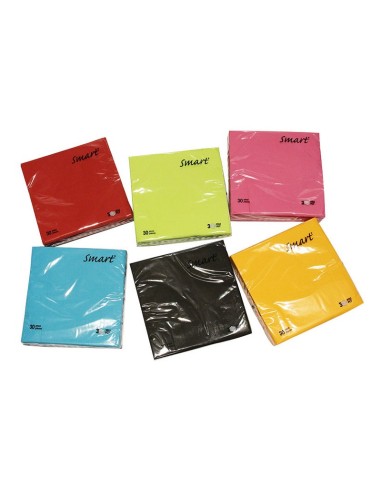 DISPLAY 12 PACKS 30 SERVILLETAS ROJO