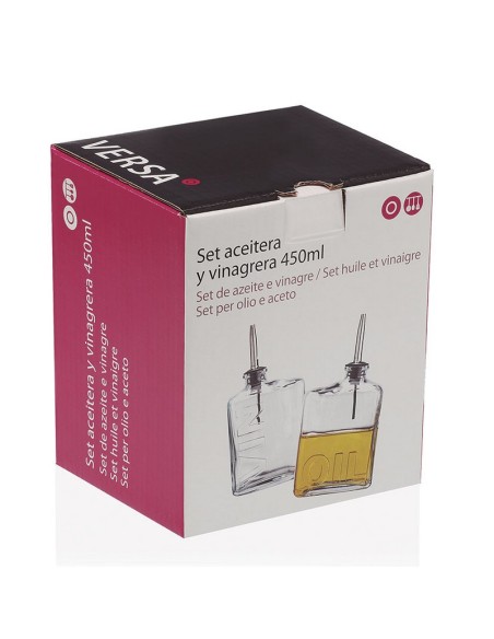 SET ACEITERA / VINAGRERA CRISTAL 450 ML
