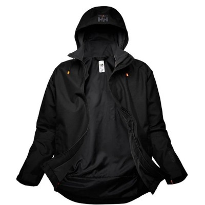 CHAQUETA SHELL OXFORD HELLYHANSEN NEGRO T: XS a XXL