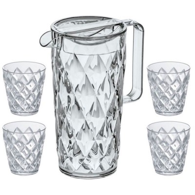 JARRA CRYSTAL PITCHER+4 VASOS KOZIOL