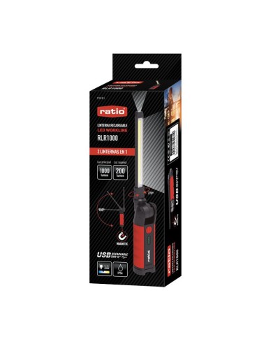 LINTERNA LED COB 1000LM  RECARGABLE