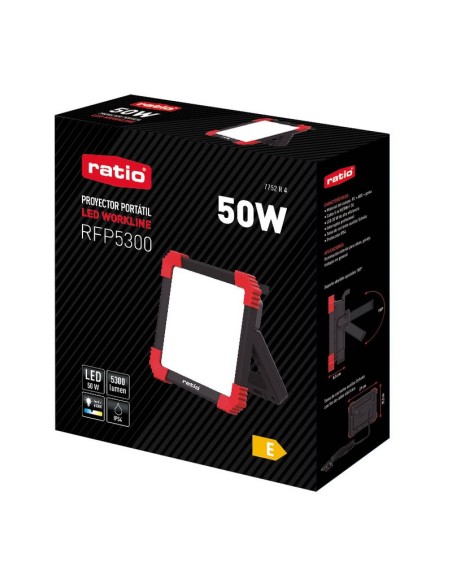 FOCO PROYECTOR LED CON CABLE 5000LM 50W