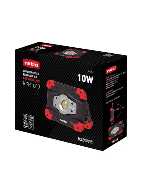 FOCO PROYEC LED COB CARGA USB 1000LM 10W