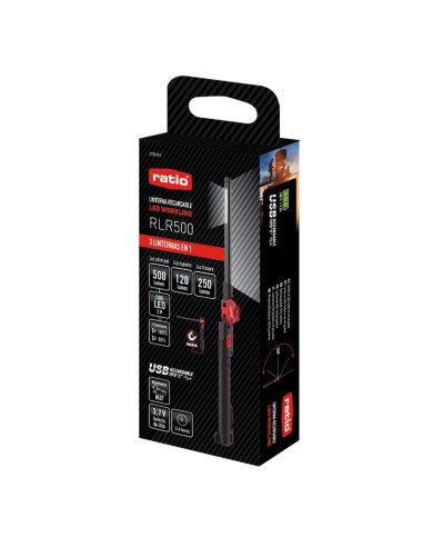 LINTERNA LED COB DUAL CON CARGA USB