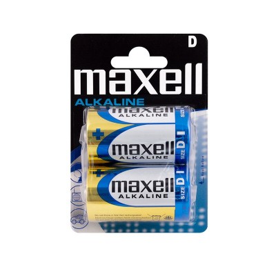 PILA ALCALINA MAXELL D LR20 2PILAS