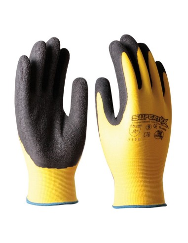 GUANTE NILON CON LATEX NATURAL TALLA 9