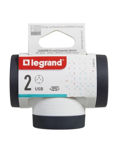 ADAPT STD 3X2P+T ROT.+PUERTOS USB A+C